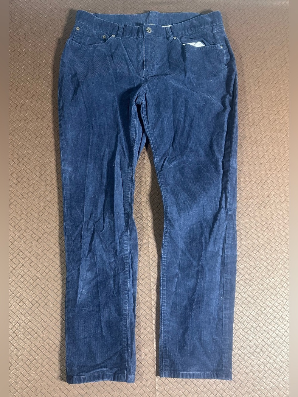 Brooks Brothers Slim Navy Blue Corduroy Pants Size 36x30